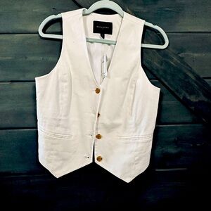 Banana Republic White Vest